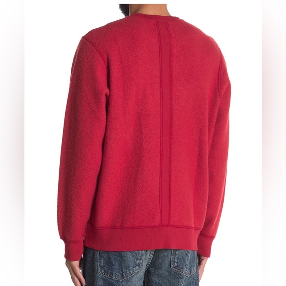 Ovadia & Sons Red Dune Inside Out Sweatshirt Mens Crew Neck Sweatshirt Size XL - Picture 2 of 14